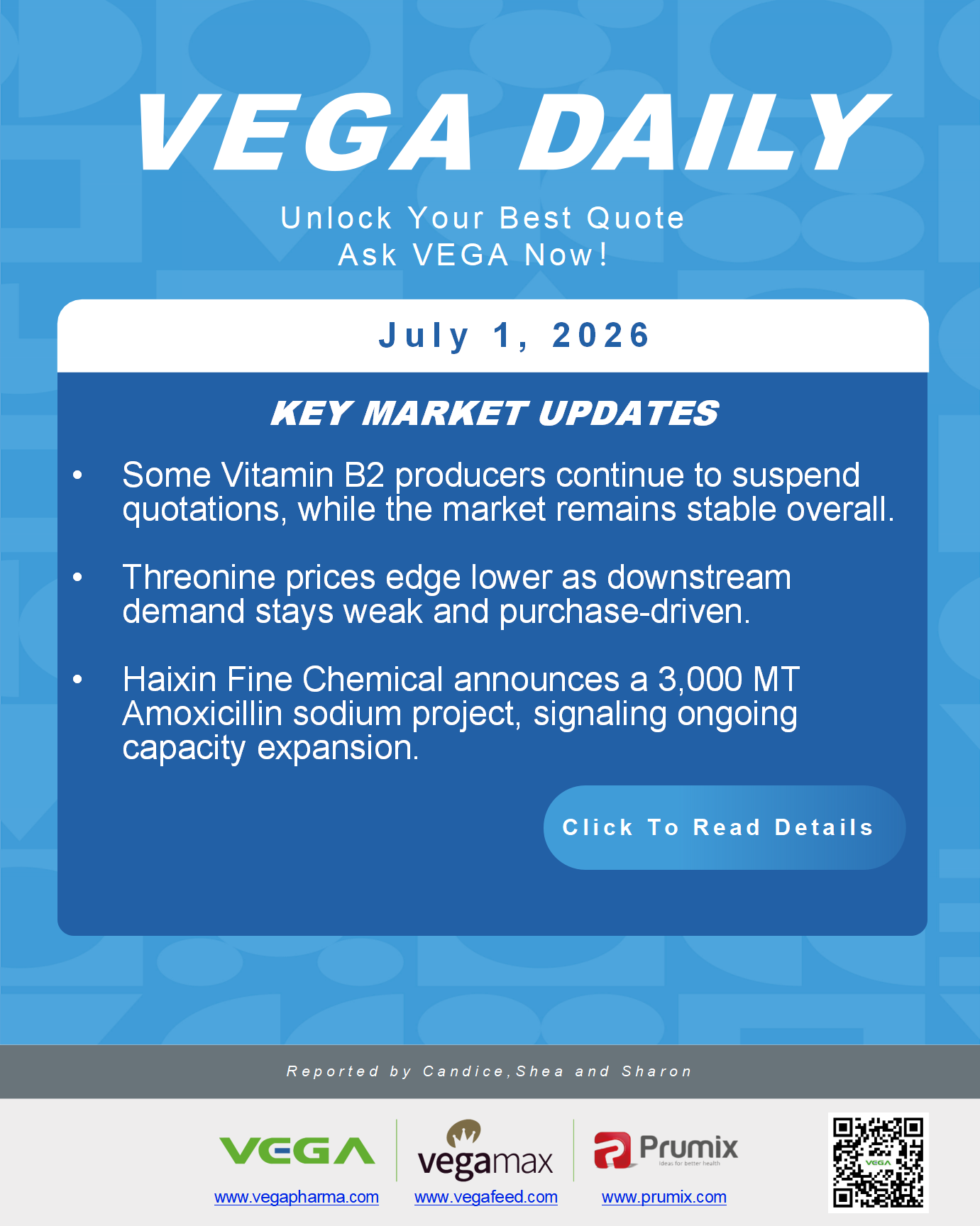 VEGA Daily 20260701 VB2 Threonine Amoxicillin Sodium Update.png
